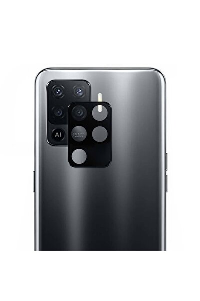 Microsonic Oppo Reno 5 Lite Uyumlu Kamera Lens Koruma Camı V2 Siyah