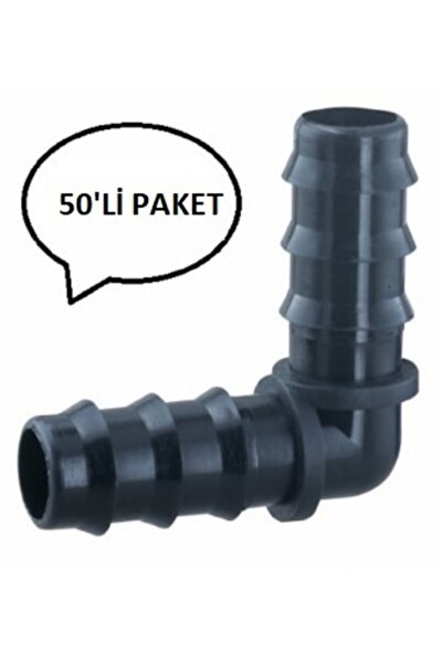 POELSAN 16 X 16 Damla Sulama Kurtağzı Dirsek (50li Pakettir.)