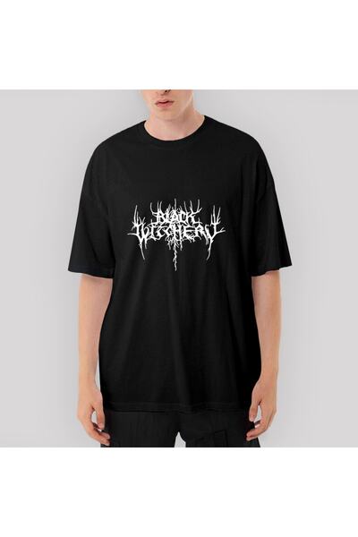 Z zepplin Tricou negru oversize Black Witchery
