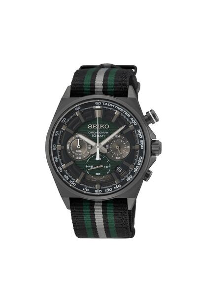 Seiko ساعة يد رجالية كرونوغراف Ssb411p