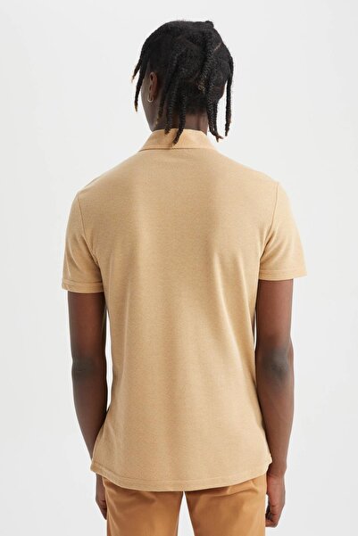 DeFacto Modern Fit Polo Neck Single Pocket Short Sleeve T-Shirt