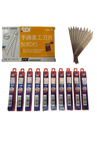 Point 100Pcs Professional Sdi Utility Knife Replacement - 1St Quality Compatible Product