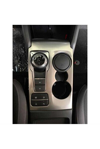 OLED GARAJ Focus İçin Uyumlu  Vites Çerçevesi Kaplama Titanyum Silver 2019+