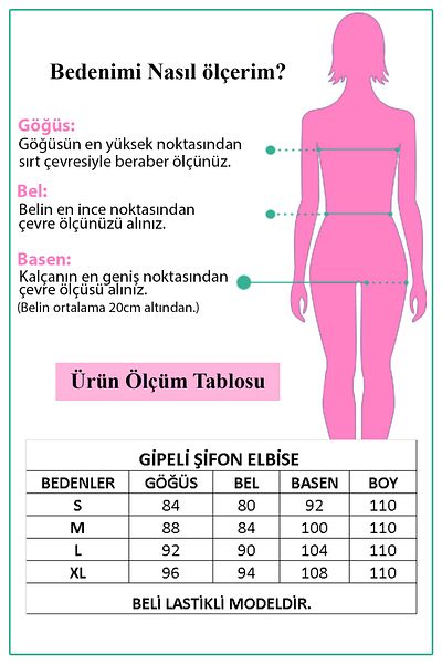 Neşeli Butik Γυναικείο πουά φόρεμα σιφόν με ζώνη με πουά ώμου και γιακά μίντι μήκους Nb0005