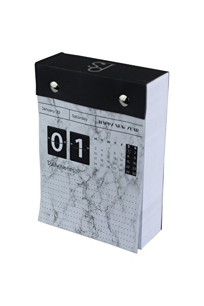 PAPEMUS 2022 Daily Notes Masa Üstü Günlük Takvim, (15x10,5cm), Ingilizce Format