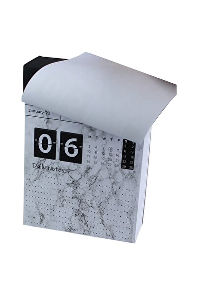 PAPEMUS 2022 Daily Notes Masa Üstü Günlük Takvim, (15x10,5cm), Ingilizce Format