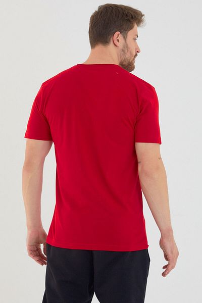 AMAZING CRASH Basic Men's V-Neck Slim Fit Short Sleeve T-shirt