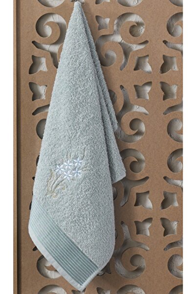 B2B Plus Embroidered Cotton 2 Piece Bathrobe Set | Mint Green