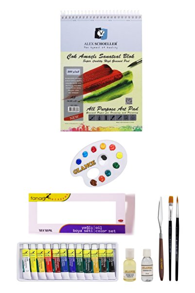 GLANCE Alex Schoeller Çok Amaçlı Sanatsal Blok 200gr A5 Fanart Academy Yağlı ...