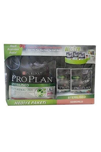Pro Plan Proplan Kısırlaştırılmış Somonlu Kedi Maması 1,5 Kg + 85gr X 3 Adet ...