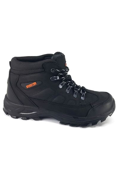 Scooter 5538 Waterproof Men's Daily Boots Black Nubuck