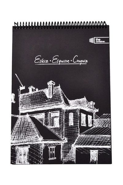 DEFFTER Sketchbook Black A4 64498-8