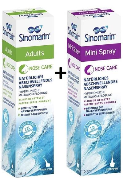 Wellcare Sinomarin Adults Yetişkinler Için Deniz Suyu 125 Ml+sinomarin Mini D...