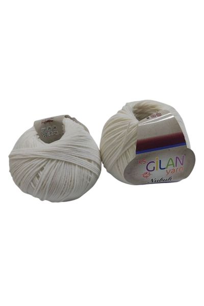 KS Gilan Natura Nubuck Knitting Thread 50gr White| 01|