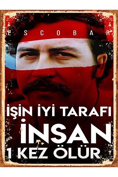 Ankara Poster Pablo Escobar Temalı Retro Poster