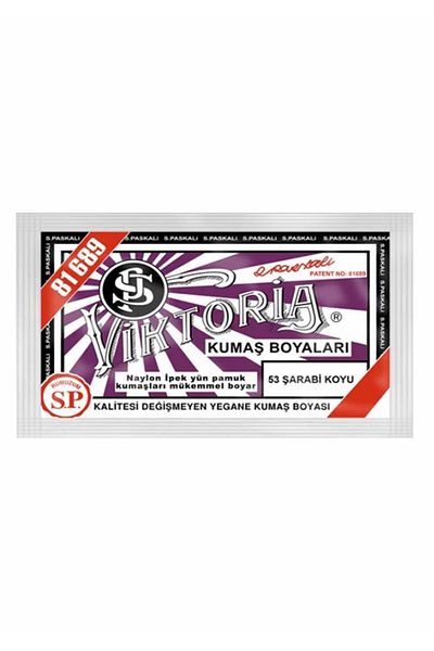 Viktoria Dark Şarabi Fabric Paint - 053 Model