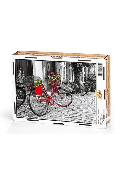 King Of Puzzle Red Bicycle Wooden Puzzle 1000 Pieces
