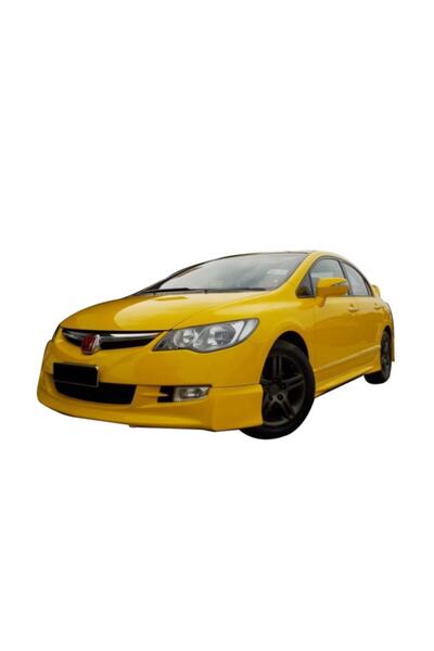 Gtm Honda Cıvıc Fd6 Ön Tampon Eki Fiber 2007/2009 - Mat Siyah - Kampanyalı Fiyah