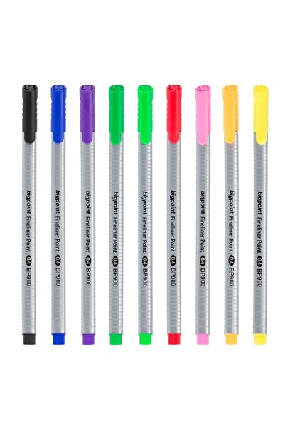 Bigpoint Fineliner Marker Pen Set 10 Pieces with Blister