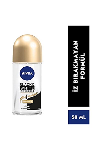NIVEA Black & White Invisible - Ipeksi Pürüzsüzlük Roll On Deodorant 50 ml