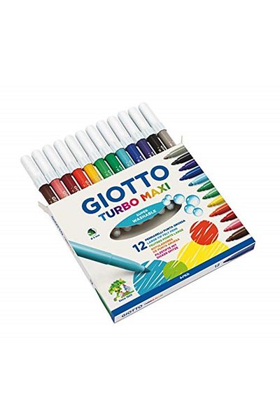 Giotto 12 Pieces Turbo Maxi Felted Pencil Case