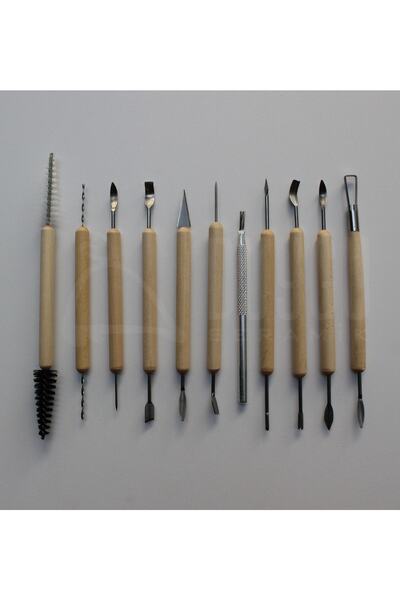 duygu seramik Ceramic Modeling Carving and Cleaning Detail Set of 11