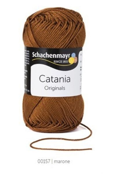 Schachenmayr Originals 157 Amigurimi Summer Knitting Thread 100% Cotton Thread Brown 157