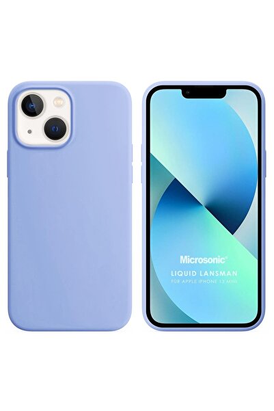 Microsonic Iphone 13 Mini Kılıf Liquid Lansman Silikon Mavi