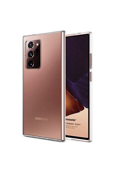 Microsonic Samsung Galaxy Note 20 Ultra Kılıf Transparent Soft Beyaz