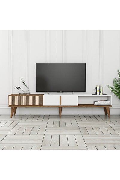 Variant Mobilya Milan Alt Tv Ünitesi - Ceviz / Beyaz