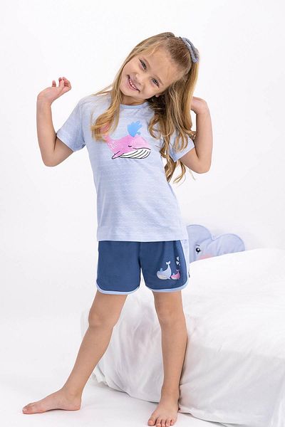 ROLY POLY Rp2448-2 Girl's Pink Shorts Set