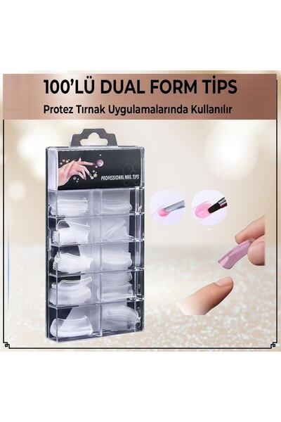 Loreen 100’lü Dual Form Poly Jel Tips