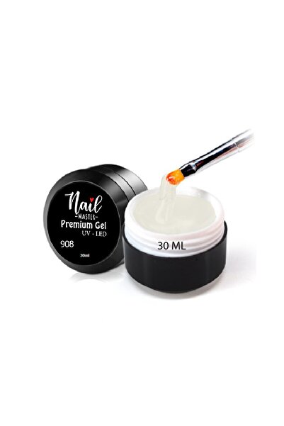 Nail Master 30ml Protez Tırnak Jeli Builder Jel 908-rakı Beyazı