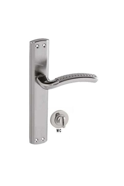 ARON Sofuoğlu Sema Mirrored Nickel Satin (BATHROOM - WC) Door Handle (RIGHT) Aluminum / Steel