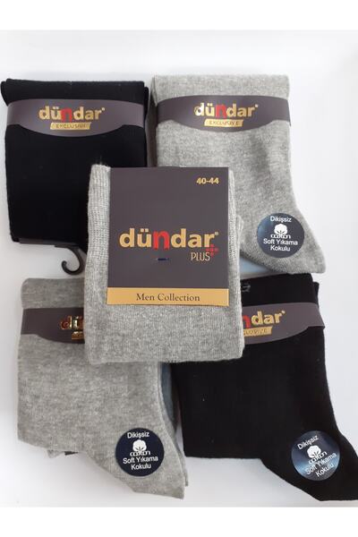Dündar Erkek Soket Çorap Dikişsiz Cotton 12'lı Paket Soft Yıkamalı Dogal Parfumlu