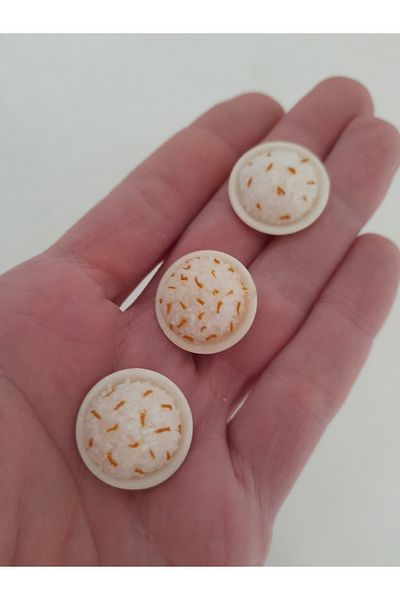 SYLVANIAN FAMILIES Handmade Fimo Miniatur Rice Rice Plate 1 Piece Price