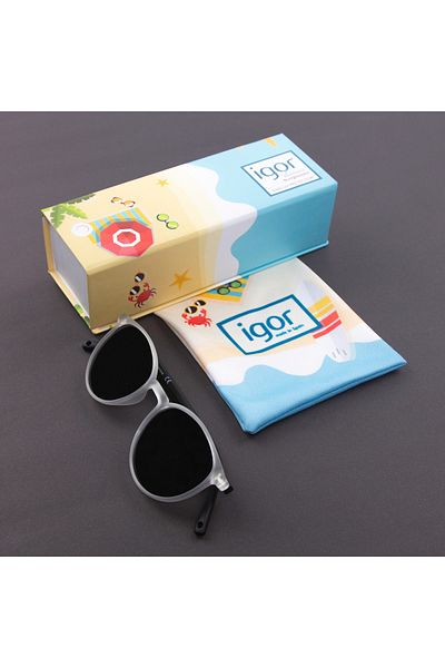 IGOR Children's Glasses Transparent/black Ss292(c378)