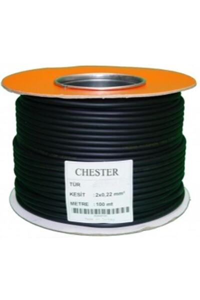 chester Sterıo Mikrofon Kablosu 100 mt Makaralı Ses Kablosu