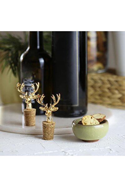 Akayev Golden Deer 2-Piece Cork Stopper