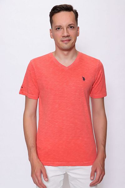U.S. Polo Assn. Tricou pentru bărbați cu decolteu în V