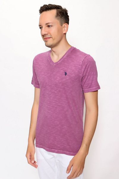 U.S. Polo Assn. Ανδρικό μπλουζάκι με λαιμόκοψη V