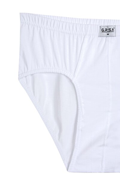 GRSN 6-пачка чоловічих білих 100% бавовняних м'яких дихаючих трусів