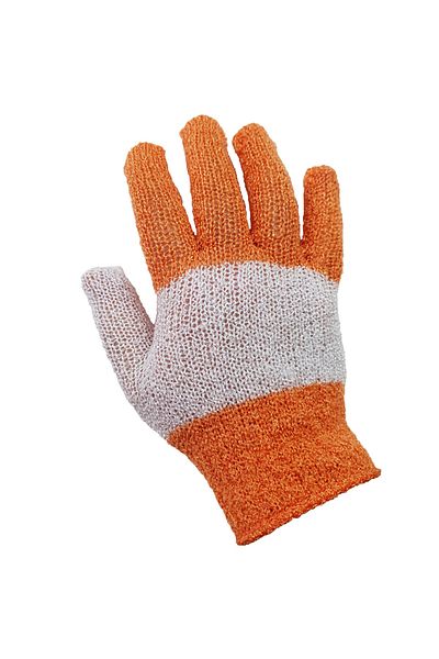 Hobisitesi Orange Bath Body and Face Cleansing Gloves - 1 Piece