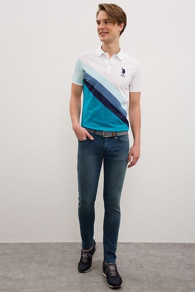 U.S. Polo Assn. Мъжки дънкови панталони Slim Fit 1366423 Corda 022 Син