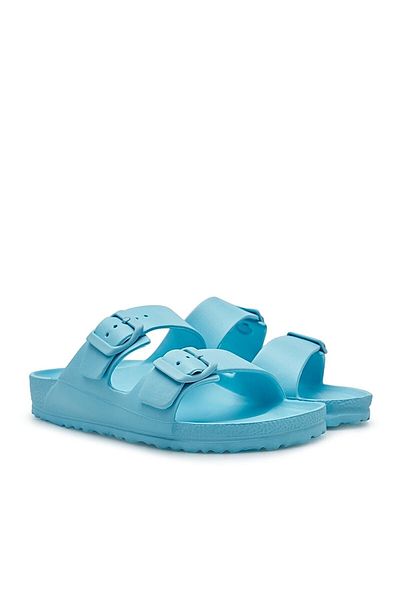 İmerShoes Παντόφλες Unisex Τυρκουάζ - Διπλό λουράκι, αγκράφα, ρυθμιζόμενα ελαφριά σανδάλια 133