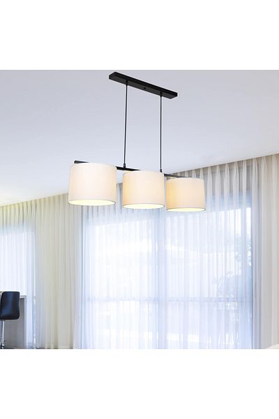 Tuğbasan Medusa 3-Piece White Chandelier Row Set