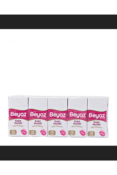 BEYAZ GÜVERCİN Set of 10 Premium Handkerchiefs