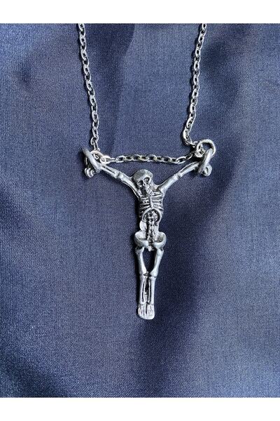 Köstebek Gothic Iskelet Kolye