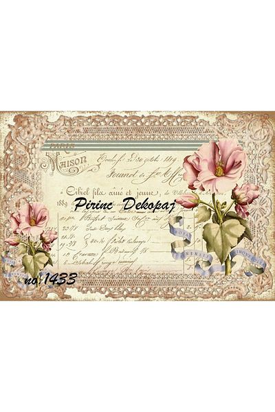 LİNEART Brass Decopage - No:1433 Model