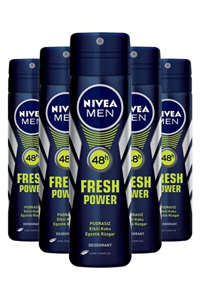 NIVEA Fresh Power Erkek Deodorant 150 Ml X5